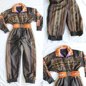 Vintage Bogner jumpsuit Ski Suit Snowsuit One Piece Snow Bib snowboarding Asian